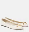 Chloé Womens Bone Iris Ballerina Leather Flats Eur 39 / 6 Uk In White