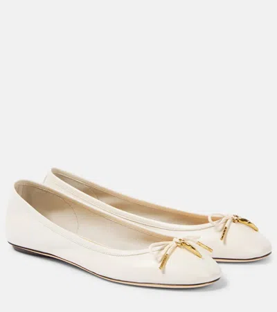 CHLOÉ CHLOE IRIS LEATHER BALLET FLATS