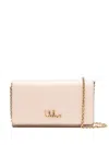 Chloé Womens Chloe Iconic Leather Wallet On Chain In Pink