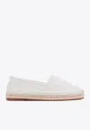 Chloé Piia Logo-embroidered Espadrilles In White