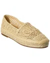 Chloé Womens Chloe Isla Logo-embossed Crochet Espadrilles In Brown