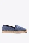 Chloé Espadrilles In Denim With Embroidered Logo