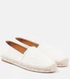 Chloé Piia Logo-embroidered Espadrilles In White