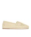 Chloé Womens Chloe Isla Logo-embossed Crochet Espadrilles In Nude