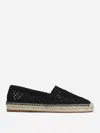 Chloé Isla Logo Embroidered Crochet Espadrilles