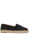 Chloé Isla Leather Espadrilles In Black