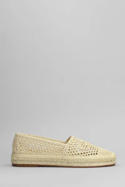 CHLOÉ ISLA ESPADRILLES IN BEIGE RAFFIA
