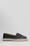 Chloé Isla Espadrilles In Black Leather