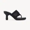 Chloé Isla Crochet Raffia And Leather Thong Sandals