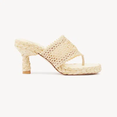Chloé Isla Crochet Espadrille Sandal In Neutral