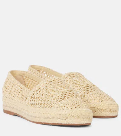 CHLOÉ CHLOÉ ISLA LOGO CROCHET ESPADRILLES