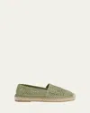 Chloé Isla Logo Crochet Knit Espadrilles