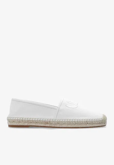 CHLOÉ ISLA LOGO EMBROIDERED ESPADRILLES
