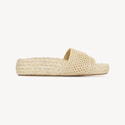 CHLOÉ ISLA SLIDE BROWN SIZE 4 100% POLYAMIDE