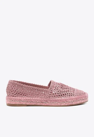 Chloé Island Crochet Knit Espadrilles