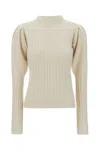 Chloé Ivory Cashmere Sweater In 109