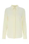 Chloé Ivory Crepe Button-up Shirt In White