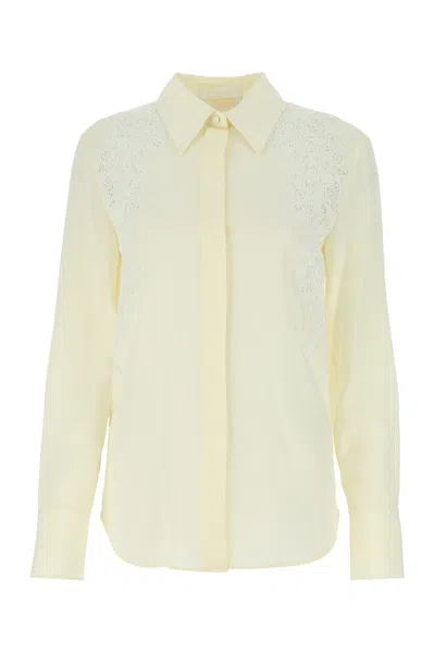 CHLOÉ IVORY CREPE SHIRT