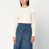 Chloé Floral Print Silk Charmeuse Top In Neutral