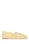 Chloé Isla Logo Embroidered Crochet Espadrilles