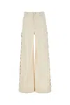 Chloé Lace-up Wide-leg Jeans