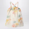 Chloé Ivory Dress With Multicolored Pattern In Multicolor
