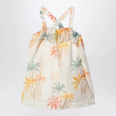 Chloé Ivory Dress With Multicolored Pattern