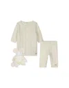 Chloé Ivory Gift Set With Dress, Leggings And Plush In White