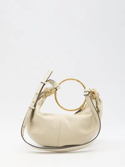 Chloé Ivory Leather Bracelet Handbag