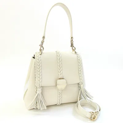 Pre-owned Chloé Ivory Leather Handbag Shoulder Bag ()