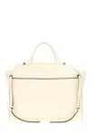 Chloé Ivory Leather Medium Steph Handbag In 101