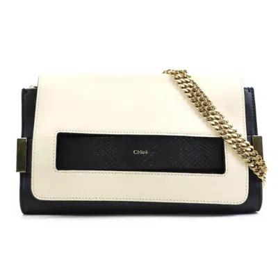 Pre-owned Chloé Ivory Leather Shoulder Bag () In Multi