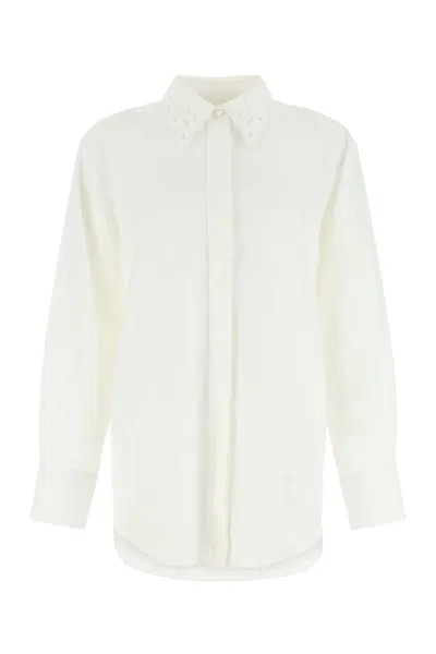 CHLOÉ IVORY LINEN OVERSIZE SHIRT