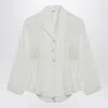 Chloé Ivory Silk-blend Blouse Women In Sand