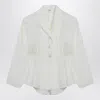 Chloé Ivory Silk-blend Blouse Women In White
