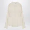 Chloé Ivory Silk Blouse In Yellow