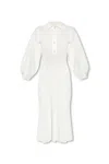 Chloé Ivory Stretch Wool Blend Dress In White