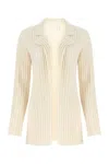 CHLOÉ IVORY WOOL BLEND CARDIGAN