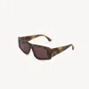 Chloé Lunettes De Soleil Izia Femme Brun Taille Onesize In Brown