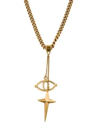 Pre-owned Chloé 'izzy Long Charm' Pendant Necklace, 33" In Multicolor