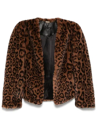 CHLOÉ JACKE AUS FAUX FUR