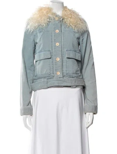 Pre-owned Chloé Jacket In Blue