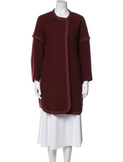 Pre-owned Chloé Jacket In Burgundy