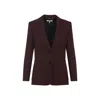 Chloé Dark Purple Wool Jacket In Multi