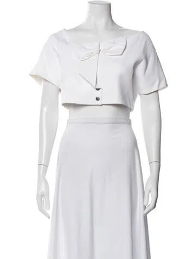 Pre-owned Chloé Jacket In White