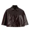 Chloé Glossy Cape Silhouette Jacket