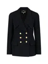 Chloé Cascade-lapel Double-breasted Boucle Jacket