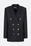 Chloé Double-breasted Wool-blend Jacket In Black