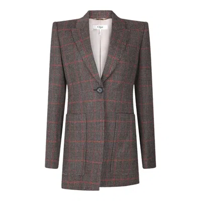 CHLOÉ JACKETS BROWN - BEIGE 1
