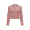 Chloé Cropped Corduroy Jacket Jackets Rose In Pink